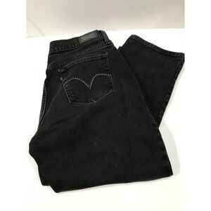 womens levis jeans black 505‎ straight leg size 8M
